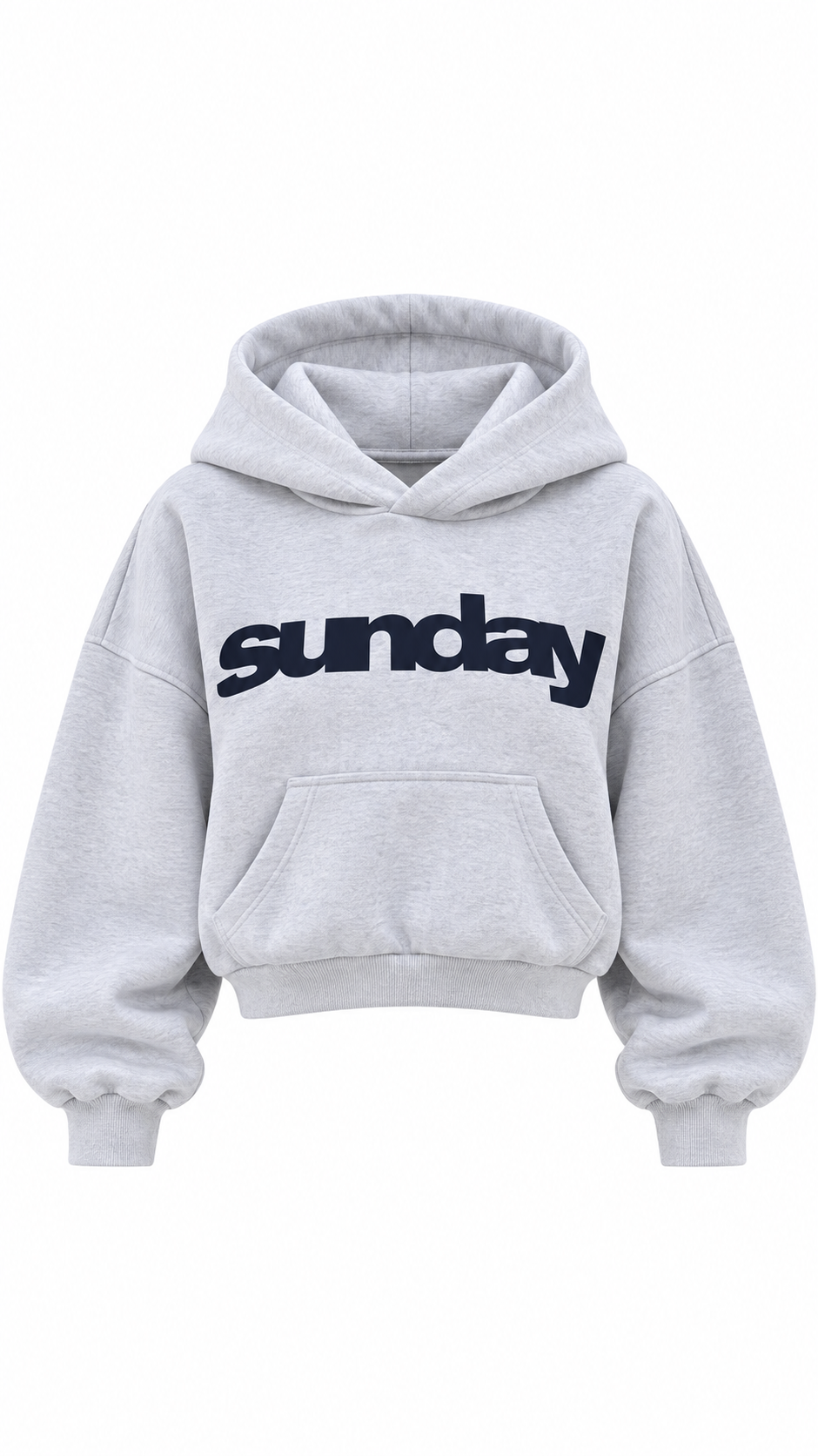 Gri Kapüşonlu Sweatshirt
