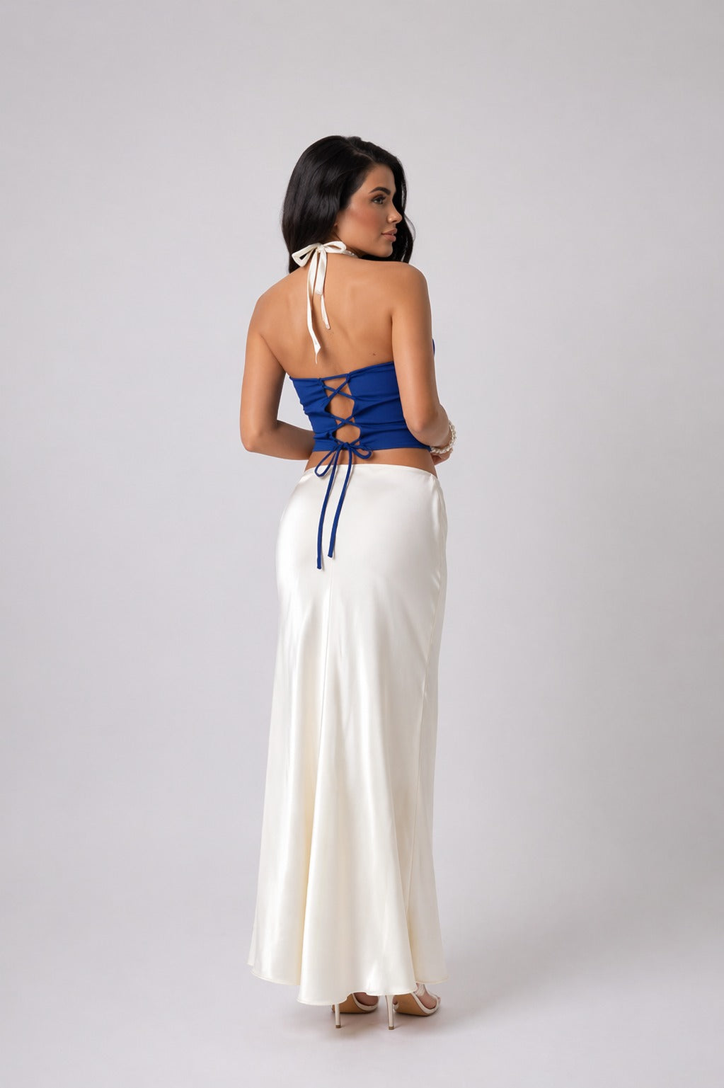 Gül Detaylı Crop Top