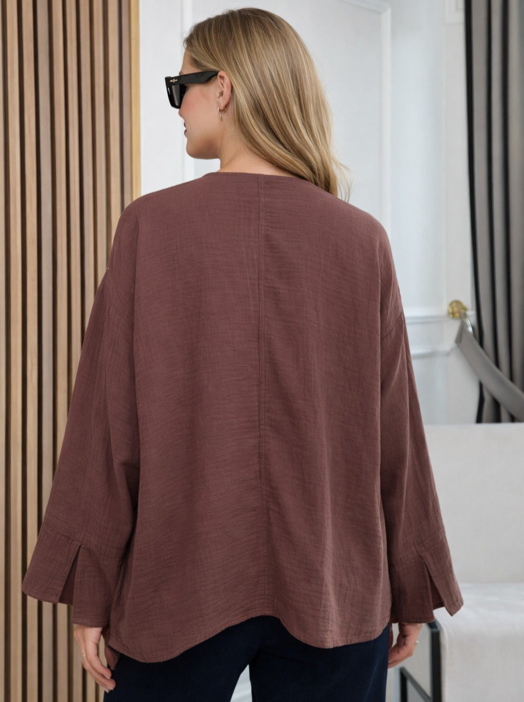 Çiçekli V Yakalı Kimono