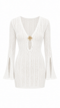 Beyaz Bodycon Mini Elbise