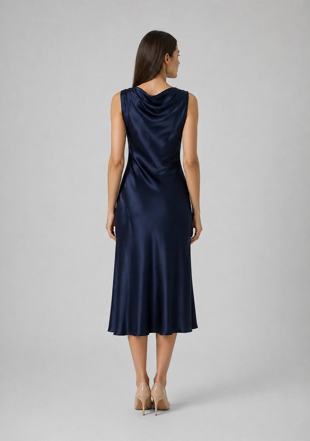 Lacivert Slip Elbise