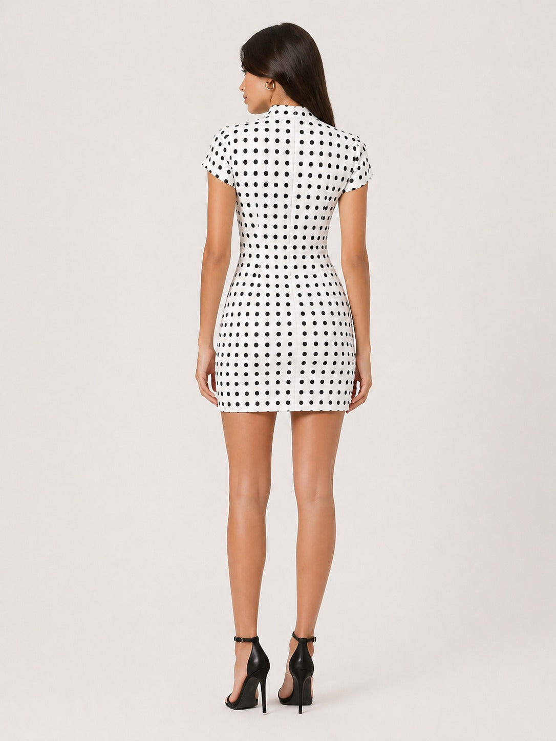 Puantiyeli Mini Fit & Düz Elbise