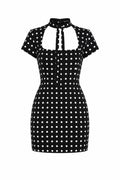 Puantiyeli Mini Fit & Düz Elbise