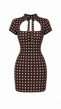 Puantiyeli Mini Fit & Düz Elbise