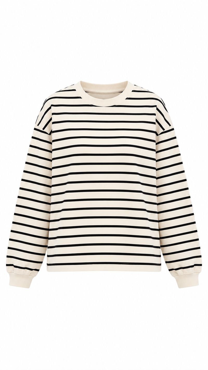 Çizgili Sweatshirt