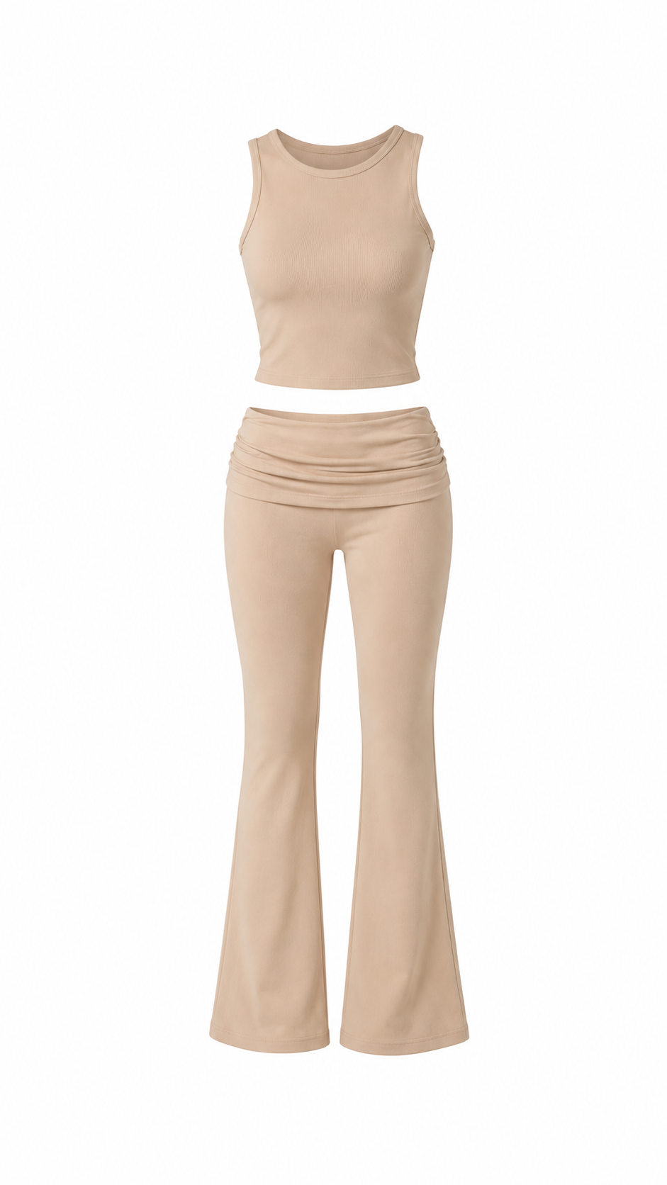 Latte Fit Crop Takım