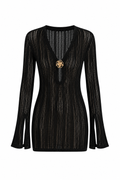 Siyah Bodycon Mini Elbise