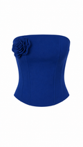 Gül Detaylı Crop Top