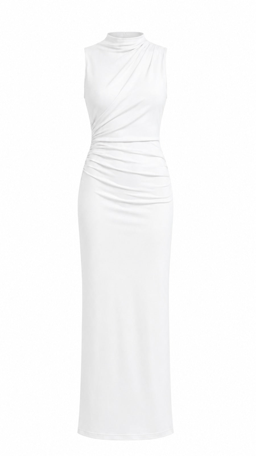 Kolsuz Fit & Düz Elbise Balıkçı Yakalı