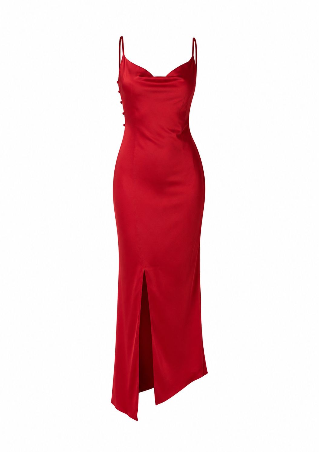 Kırmızı Işıltılı Slip Elbise