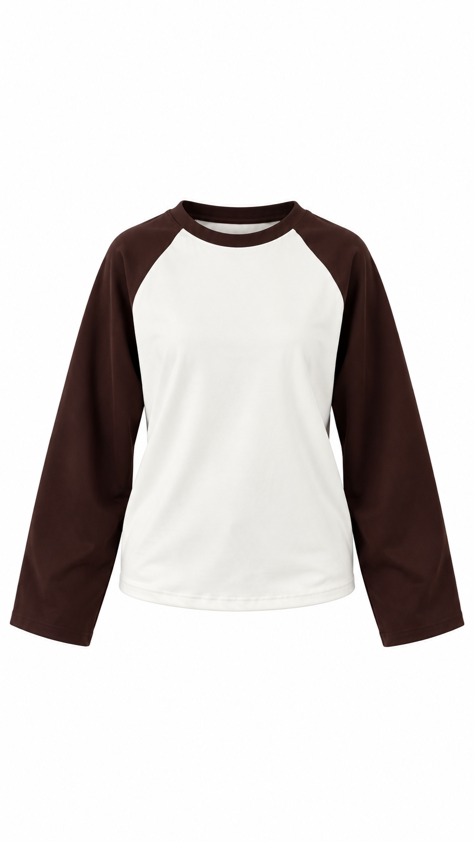 Kahverengi Kollu Raglan Tişört