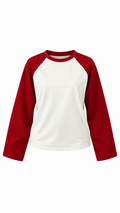 Kırmızı Kollu Raglan Tişört