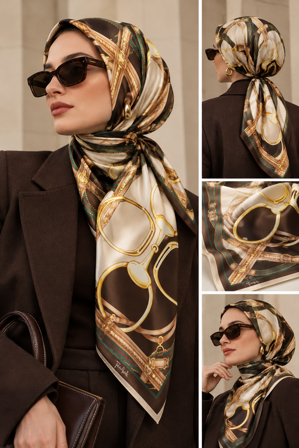 Equestrian İpek Eşarp
