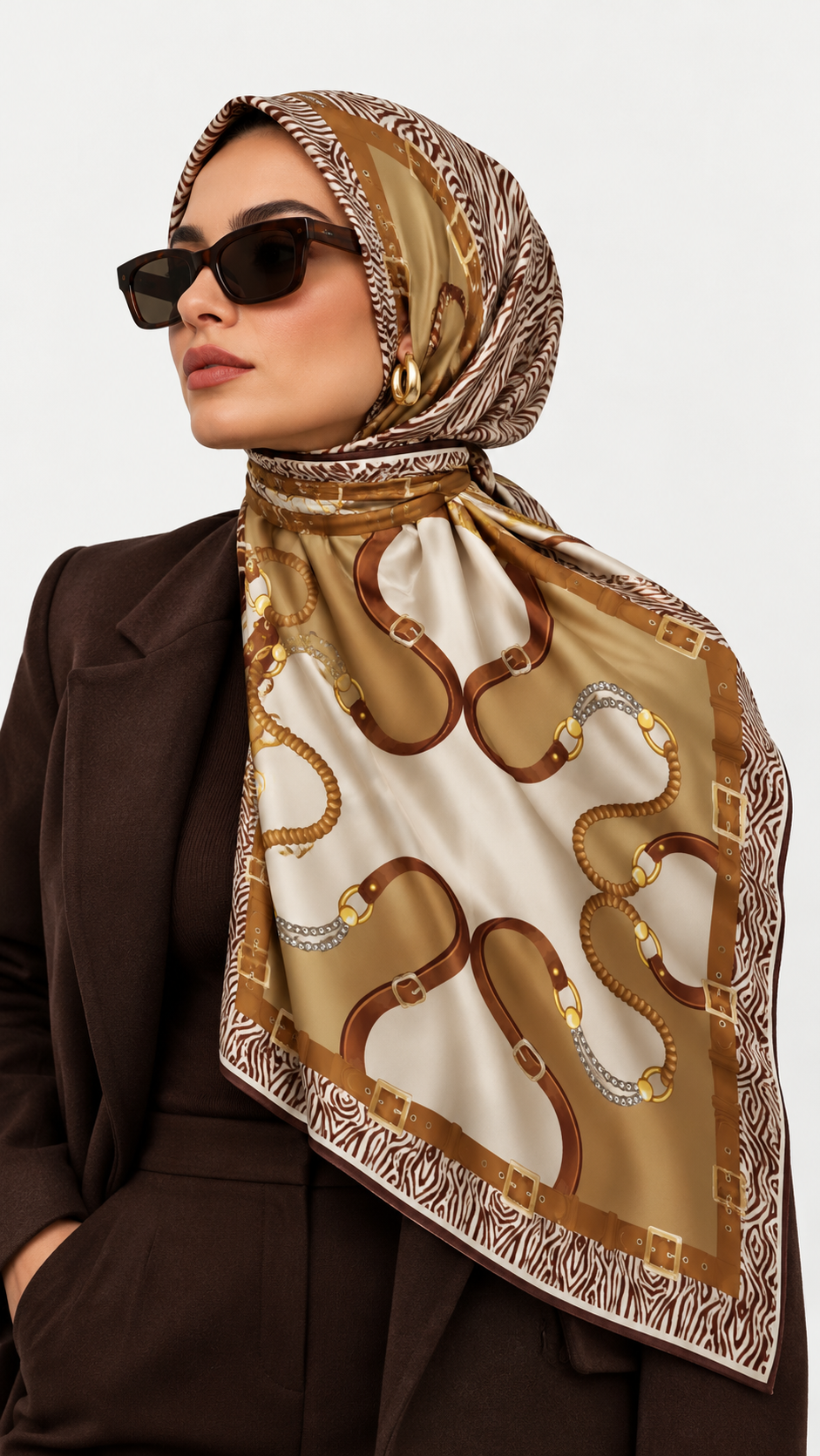 Equestrian Saten Eşarp